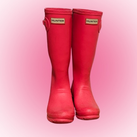 Hunter Other - Hunter Girl’s Vibrant pink Rain Boots